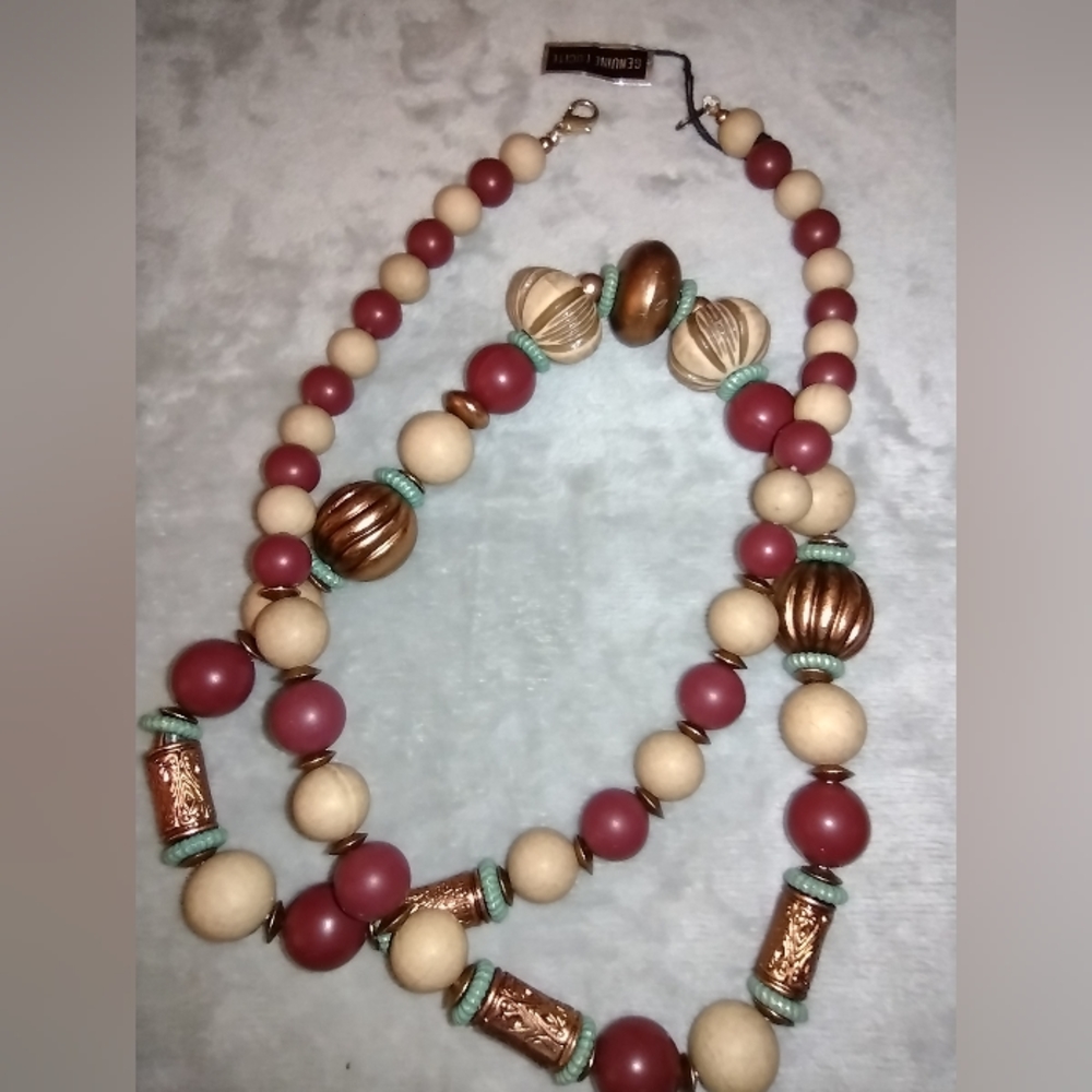 Tibetan Stylish Beaded Necklace, 26"